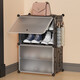 Anya ultra-thin shoe cabinet door simple shoe rack entrance multi-layer dust-proof storage rack resin assembly cabinet single row four layers