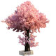 Flower e flow simulated cherry blossom fake peach tree large plant simulated cherry blossom tree simulated peach blossom tree wishing tree peach blossom living room decoration round 2 meters high 1.5 meters wide