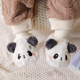 Zapatos de algodón de bebé soleados de nueve pulgadas Zapatos para niños pequeños de otoño e invierno Cubierta de pata de felpa gruesas lindas chicos y niñas calcetines sin desliz