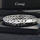 GsunG platinum men's bracelet PT950 riding whip bracelet new style solid platinum bracelet men's glossy large style priced by the gram