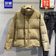 Romon versátil 2024 Winter New Work Ropa Duck Down Chaqueta Engrosada Chaqueta Down Chaqueta de moda Hombre de pan de invierno Menora Black M (95-125Jin [Jin equivale a 0.5 kg])