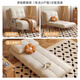 Holzpalast Jiang Home Massivholz Fendi-Sofa-Bett einzelne Person integriertes faules Klappbett Dual-Purple-Klein Wohnzimmer 2025 neues Modell 1,58 m Sofa Bett [Natural Latex Model] Technologieleder