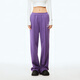Fun trendy brand casual pants autumn ladies new style tall and slim versatile European and American simple loose trousers comfortable purple XS