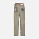 EVISU Men's Seagull and Home Flower Printed Casual Pants 2EAHTM3PT1048XXCT Khaki 29