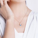 Laomiao gold 18K pendant red pearl azure sea clavicle chain for mother's birthday gift for girlfriend