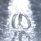 Mengqianxi 999 sterling silver couple ring, a pair of men's and women's ring rings, long-distance relationship, Valentine's Day birthday gift for girlfriend, glacier couple ring (closed), please leave a message for the size