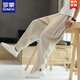 Romon chinesischer Stil dünne Leinenhosen der Herren Hose Lose Harem Hosen Herren Baumwollwäsche Casual Hosen Herren-Weitbein-Hose schwarz (K36) XL (Referenzgewicht 140-155 Jin [Jin gleich 0,5 kg])