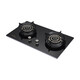 Xinqi Gasofen XB693-T131/T132 Gasherd Doppelherde eingebetteter Desktop Dual-Purple-Feuerlöschschutzherd XB693-T131 Erdgas