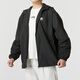 Adidas jacket men's hooded spring outdoor sportswear casual loose big logo clover windproof jacket IR9852 M