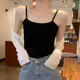 Xue Qianman's 2-piece vest, women's threaded camisole, beautiful back, spring and summer, solid color inner cover, small sling, can be worn outside the top