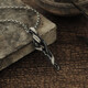 BJYL driftwood necklace men's retro style pendant boys' clavicle chain niche design fashion accessories men's trendy gift