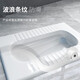 Ronglan squat toilet set household ceramic toilet squat pit with flush tank squat toilet bathroom toilet toilet squat toilet A model with S curve anti-odor front drainage + water tank
