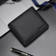 NAVIGARE Italian small sailboat wallet genuine leather short casual wallet driver's license card bag birthday gift gift black - no driver's license first layer cowhide (counter gift box)
