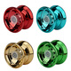 Yueqida Yoyo Luminiscent Metal Rotación automática de niños Competitive Competitive Yoyo Dead Sleep Living Sleep Toy Blue