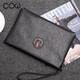 Kuh Herren Handtasche Mode Clutch Bag Herrenbeutel großer Kapazität Umschlagbeutel Casual Handtasche Tasche Herren C-9818 Schwarz