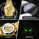 Marque olevs entièrement automatique montre la montre mécanique pour hommes tendance à la mode de diamant creux de la montre masculine de la montre masculine étanche.