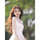 Yanlifen (yanlifen) French escaped princess suspender dress for women 2025 summer new engagement dress French small white skirt summer white S