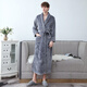 At the end of the year, the Fhamine Plasma Male Plel Deep Thicked Women's Bathrough Winter Couple Paper Paper Paper Bathing The Get Worsening 2001 Elegant Gray Male 3XL [175-190cm, 160-200jin [Jin is equal to 0.5 kg]]]]]]]]]]
