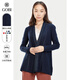 Gobi Gobi Autumn Blended Loose Casual suave suave para la piel floración de la piel delgada del delédico fino cárdigan tejido wk305 azul oscuro + línea de oro 1479 xs