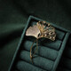 SENDME Ginkgo Leaf Brooch Women's High-end Corsage Suit Pin Fashion Accessories Birthday Gift for Girlfriend Ginkgo Leaf Brooch