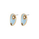 Fellala Fellala icing on the cake original design earrings for women enamel temperament niche high-end earrings blue