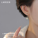 Lnieer S925 Silver Hetian Jade Earrings Feminine Earrings Ear Hooks Light Luxury Retro Style Niche 2025 New Silver Earrings Hetian Jade Earrings S925 Silver