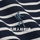 
Dancing with Wolves [with mulberry silk] striped lapel short-sleeved T-shirt for men 2025 summer new casual breathable Polo shirt 6196 dark blue 102 L (175)