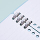 
Jingong KINGJIM Jingong loose leaf book new CN9854TE loose leaf book high-value loose leaf notebook notepad large capacity solid color loose leaf book CN9854TE loose leaf notebook A5-Qingshan Blue