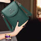 Coole Känguru-Marke Frauenbeutel echte Leder Textur Mini Handy-Tasche Frauen 2025 Neue One-Shoulder Crossbody Wechseln Sie das Schlüssel-Taschengefühl der Schlüssel [9017] Schwarz