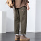 Fog Sky Pantalon décontracté pour hommes Spring and Automne Loose Loose Trendy Brand Outdoor Travail Trafoute American High Street Straight Cotton Pantal