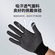 劳保手套工作耐磨防割尼龙薄款秋冬干活劳动防滑搬运工地打包男女 黑色进口尼龙【1双】 无规格