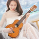 Minsine-Gitarre in sechs Saiten kleine Gitarre klassische 28-Zoll-Anfänger-Schüler Kinder Jungen und Frauen Reisegitarre Lili [Classic] 28-Zoll-Mahagoni (Order Phase