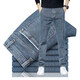 Feiyu Lee Offical Jeans Men's Summer Summer Style Men's Business Casual Solid Color Straight Prants Слитные джинсы Длинные брюки мужчины 9866 светло-голубые 32 размера [2 фута 5 Рекомендованные 140-145 джин [Джин равняется 0,5 кг]]
