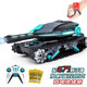 Los mejores juguetes para el tanque de control remoto de la batalla para el automóvil de juguete para niños pueden lanzar la sensación de gestos de control remoto de los juguetes para niños de control remoto [doble extremo eléctrico 70 minutos] Tanque rastreado Control remoto negro y azul