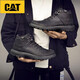 Carter (Katze) Herrenschuhe Martin Stiefel Herbst Neue britische Retro -Arbeitsschuhe Gaobon Chronische Männer echte Cowhide Casual Black 39