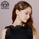 Royal sasa royal salsa hair clip side clip bangs clip women's forehead high-end leather duckbill clip trendy back of the head hair clip