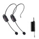 IMVP One to Four Teacher-specific Wireless Headset Hanging Microphone Audio Amplifier Amplifier Mixer Stage Professional Performance Outdoor Karaoke Microphone Training Universal One to Four Headset + High Volume Audio (With Display, HD Radio) Suitable for Audio/Amplifier/Amplifier and Other Equipment 50 Meter Wireless Transmission No Howling