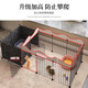 DEKU pet fence dog cage fence type dog fence indoor small dog cage with toilet separation training guardrail 2 rows 1 layer 2 rows fence + black toilet training area 1 room