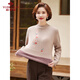 Yu Zhaolin mother's sweater women's winter clothing plus velvet knitwear for the elderly thickened knitted bottoming shirt Y244Z6013