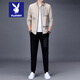 Playboy High-end Casual Sportswear костюм мужская мода с двумя частями 2024 весна и осенняя модная бренда.