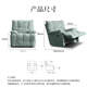 Le Zhibao LAZBOY single sofa living room lazy sofa recliner manual function single chair Polaris Blue-7 days delivery