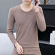 Modal velvet thermal underwear men's half turtleneck autumn and winter thickened slim fit seamless heating bottoming autumn clothes and long pants suit 603 turtleneck dark gray suit 3XL 135-160Jin Jin is equal to 0.5 kg