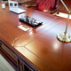 Zhongsheng Office Furniture Boss Desk President's Desk Chinese Style Chairman Wood Veneer Office Boss Desk Manager Desk Executive Desk Supervisor Desk Long Coffee Table 1400*700*450 Regular