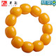 Xianlaige old beeswax men's bucket beads bracelet chicken oil yellow amber raw stone women's bracelet raw ore without optimization with certificate Style 1 (men's bucket beads) 14*18