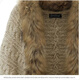 Lan Junqi European and American short jacket sweater for autumn and winter women's long-sleeved loose fur collar sweater cardigan thick bat shirt trendy picture color average size 60160Jin [Jin equals 0.5 kg]
