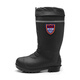 Hombre fuerte Botas de lluvia de tubos altos atados con zapatos de agua de pesca buceante Zapatos de lavado de autos Trabajo de cultivo Zapatos de goma de lluvia YX-708 Negro 40