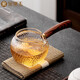 Gold inlaid jade glass fair cup kung fu tea set tea cup tea sea accessories tea set accessories wooden glass male cup