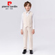 
Pierre cardin children's dress handsome boy British gentleman style suit small children's suit piano hosting performance suit gray 6-piece set (shirt + jacket + vest + trousers + 150cm, recommended weight 68-79 Jin [Jin equals 0.5 kg]