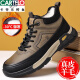 Cartelo Cotton Shoes Men's 2025 Hiver Nouveau cuir authentique plus toison Boots de neige en laine épaissi des chaussures masculines chaudes et décontractées