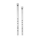 Rongkai Irish Whistle Flöte All Aluminiumlegierung Treble C/Tuning Zinnflöte für Anfänger für erwachsene Anfänger Sechsloch Rekorder D/Tuning Britisch Sechsloch D/Tuning Silber